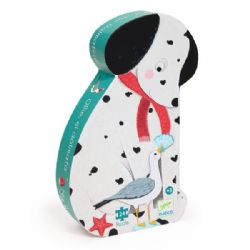 JC25 DJECO - CASSE-TÊTE SILHOUETTE 24 PIÈCES - OLLIE LE DALMATIEN #DJ07286